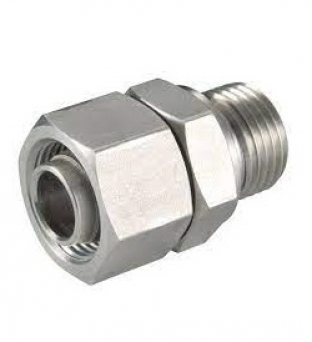 Nipple Connector Male Thread GAS 60 - Female DIN 24