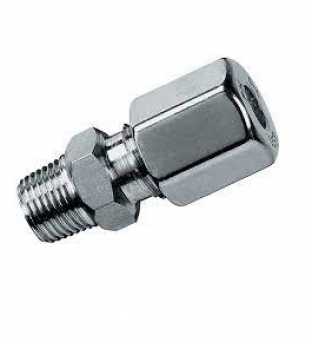 Nipple of Junction Thread Male GAS Conical - Male DIN 24°