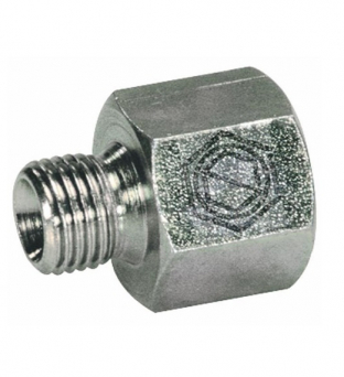 Reducing adaptor bspp male 60° cone- bspp female 